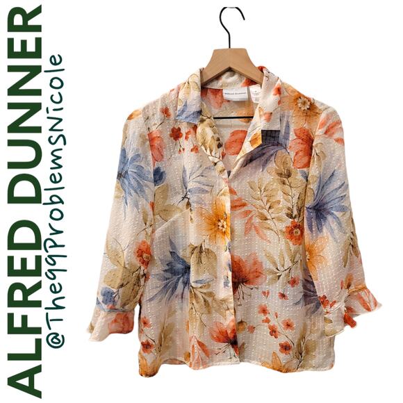 Alfred Dunner Floral Blouse - Picture 1 of 10